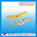 Mini Gold Plated Metal Badge with Funny Logo